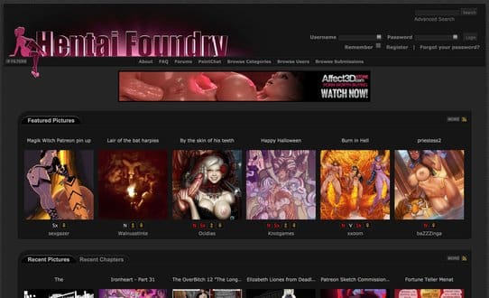 Hentai Software - Hentai-Foundry Review & Similar Porn Sites - Prime Porn List