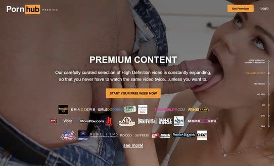 542px x 330px - PornHub Premium Review & Similar Porn Sites - Prime Porn List